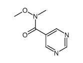 N-methoxy-N-methylpyrimidine-5-carboxamide Structure