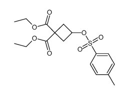 diethyl 3-(p-toluenesulfonyloxy)cyclobutane-1,1-dicarboxylate Structure