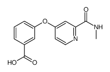 3-[[2-[(甲氨基)羰基]-4-吡啶]氧基]-苯甲酸结构式