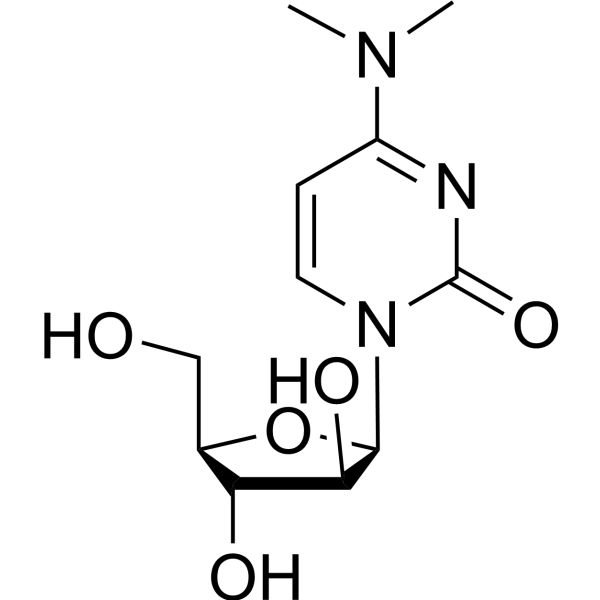 2(1H)-Pyrimidinone, 1-b-D-arabinofuranosyl-4-(dimethylamino)- Structure