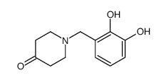 1-[(2,3-dihydroxyphenyl)methyl]piperidin-4-one Structure