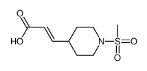 3-(1-methylsulfonylpiperidin-4-yl)prop-2-enoic acid Structure