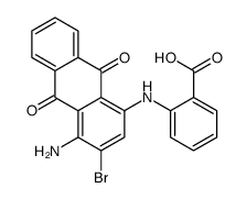 2-[(4-amino-3-bromo-9,10-dihydro-9,10-dioxo-1-anthryl)amino]benzoic acid Structure