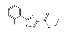 2-(2-氟苯基)噻唑-4-羧酸乙酯结构式