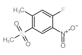 1-氟-5-甲基-4-(甲基磺酰基)-2-硝基苯结构式
