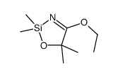 4-ethoxy-2,2,5,5-tetramethyl-1,3,2-oxazasilole结构式