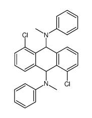 1,5-dichloro-N,N'-dimethyl-N,N'-diphenyl-9,10-dihydro-anthracene-9,10-diyldiamine Structure