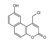 1-(chloromethyl)-9-hydroxybenzo[f]chromen-3-one结构式