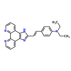 N,N-Diethyl-4-[(E)-2-(1H-imidazo[4,5-f][1,10]phenanthrolin-2-yl)vinyl]aniline结构式