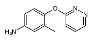 Benzenamine, 3-methyl-4-(3-pyridazinyloxy)- (9CI) structure