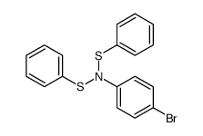 4-bromo-N,N-bis(phenylsulfanyl)aniline Structure
