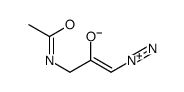 3-acetamido-1-diazonioprop-1-en-2-olate结构式