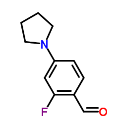 2-FLUORO-4-PYRROLIDIN-1-YL-BENZALDEHYDE Structure