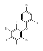 2,2',4,4',5-pentabromo-3,6-difluorodiphenyl ether结构式