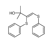 2-methyl-3,4-bis(phenylsulfanyl)but-3-en-2-ol Structure