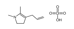1,5-dimethyl-4-prop-2-enyl-2,3-dihydropyrrole,perchloric acid Structure