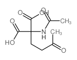 2-acetamido-2-(3-oxobutyl)propanedioic acid结构式