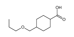4-(propoxymethyl)cyclohexane-1-carboxylic acid结构式