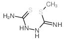 [(amino-methylsulfanyl-methylidene)amino]thiourea Structure