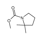 methyl 2,2-dimethylpyrrolidine-1-carboxylate结构式