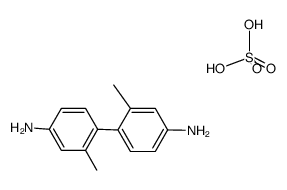 [2,2'-dimethyl[1,1'-biphenyl]-4,4'-diyl]diammonium sulphate结构式