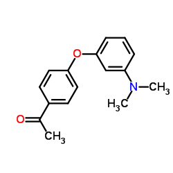 1-{4-[3-(Dimethylamino)phenoxy]phenyl}ethanone Structure