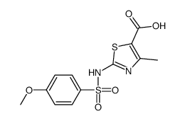 2-[(4-methoxyphenyl)sulfonylamino]-4-methyl-1,3-thiazole-5-carboxylic acid Structure
