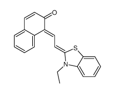 1-[[3-乙基-2(3H)-苯并噻唑亚基]亚乙基]-2(1H)-萘酮结构式