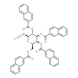 2,3,4,6-Tetra-O-(2-naphthoyl)-beta-D-galactopyranosyl isothiocyanate Structure