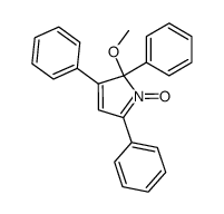 2-methoxy-2,3,5-triphenyl-2H-pyrrole-1-oxide Structure