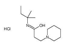 N-(2-methylbutan-2-yl)-3-piperidin-1-ylpropanamide,hydrochloride结构式