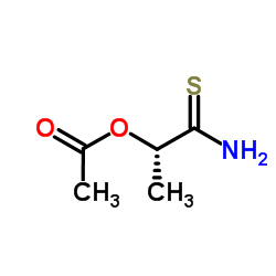 (2S)-1-Amino-1-thioxo-2-propanyl acetate Structure