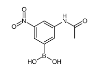 acetic acid-(3-dihydroxyboranyl-5-nitro-anilide) Structure