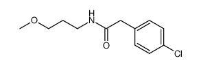 (4-chloro-phenyl)-acetic acid-(3-methoxy-propylamide) Structure