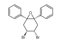 1,6-diphenyl-trans-3,4-dibromo-7-oxabicyclo[4.1.0]heptane结构式