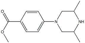 4-(3,5-二甲基哌嗪-1-基)苯甲酸甲酯结构式