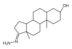 (3S,5S,8R,9S,10S,13S,14S,E)-17-Hydrazono-10,13-Dimethylhexadecahydro-1H-Cyclopenta[A]Phenanthren-3-Ol Structure
