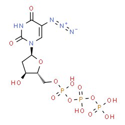 5-azido-2'-deoxyuridine 5'-triphosphate结构式