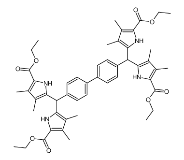 4,4'-bis<3,3',4,4'-tetramethyl-5,5'-bis(ethoxycarbonyl)-2,2'-dipyrrylmethyl>-1,1'-biphenyl Structure