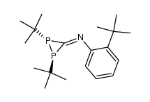 1,2-Di-tert-butyl-N-(2-tert-butylphenyl)-3-diphosphiranimin结构式