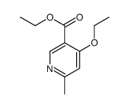 4-乙氧基-6-甲基吡啶-3-羧酸乙酯结构式