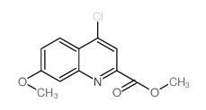 4-氯-7-甲氧基喹啉-2-羧酸甲酯结构式
