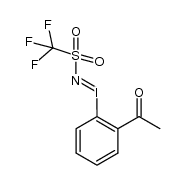 [N-(trifluoromethanesulfonyl)imino][2-(acetyl)phenyl]-λ3-iodane结构式