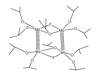 Mo4(μ-F)2(μ-O-i-Pr)2(O-i-Pr)8 Structure