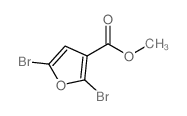 2,5-二溴呋喃-3-羧酸甲酯结构式