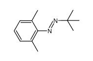 N-(tert-butyl)-N'-(2,6-dimethylphenyl)diazene Structure