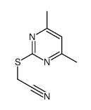 2-(4,6-dimethylpyrimidin-2-yl)sulfanylacetonitrile Structure