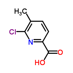 6-氯-5-甲基吡啶-2-羧酸结构式