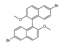 (R)-2.2'-二甲氧基-6.6'-二溴-1.1'-联萘结构式