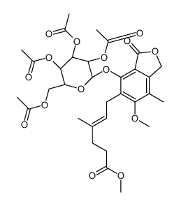 霉酚酸甲酯酚-6-(2,3,4,6-四-O-乙酰基-β-D-葡萄糖苷)图片